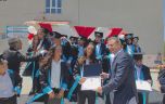 Köy okulunda mezuniyet töreni